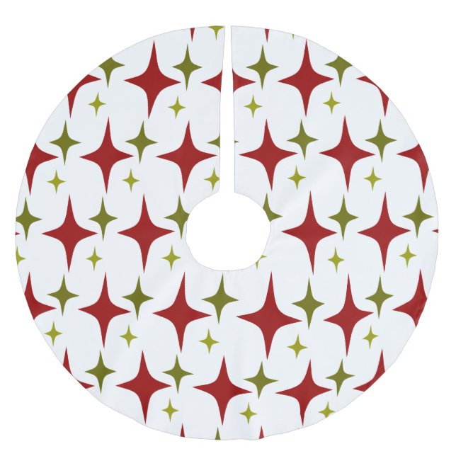 Diamond Stars Polyester Weihnachtsbaumdecke (Vorderseite)