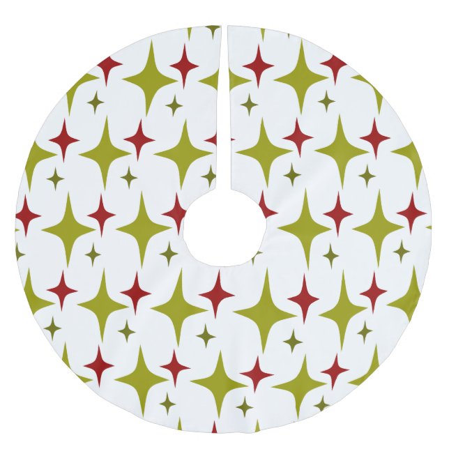 Diamond Stars Polyester Weihnachtsbaumdecke (Vorderseite)