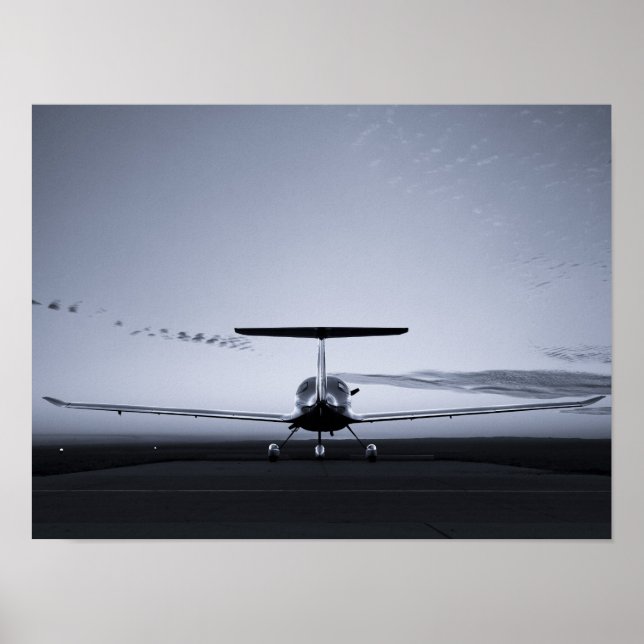 Diamond Sunset Silhouette Poster (Vorne)