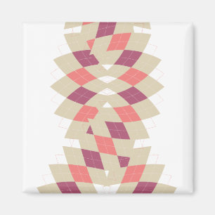 Diamond-Swirl-Muster Magnet