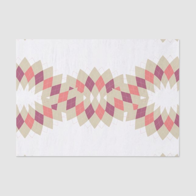 Diamond-Swirl-Muster Seidenpapier (Vorderseite)