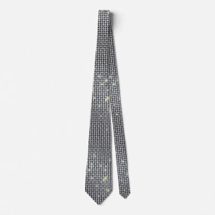 Diamond Ties, glitter brilliant Tie, white crystal Krawatte