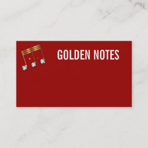 Diamond und Gold Musical Note Business Card. Visitenkarte