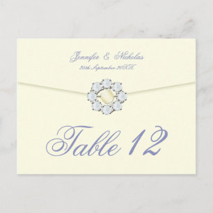 Diamond und Pearl Broach über die Tischnummer Umsc
