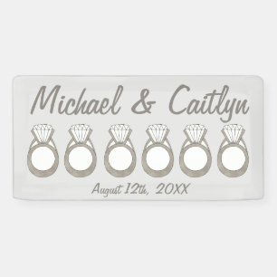 Diamond Verlobung Ring Wedding Brautparty Banner