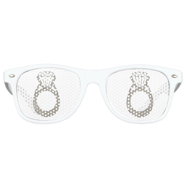 Diamond Verlobung Ring Wedding Brautparty Partybrille (Vorderseite)