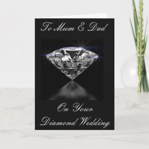 DIAMOND WEDD GREETING CARD KARTE