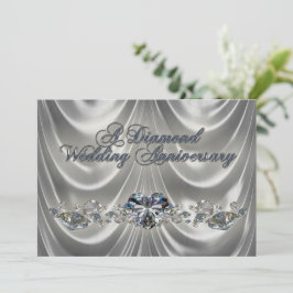 Diamond Wedding Anniversary Einladungskarte Einladung