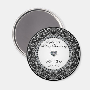 Diamond Wedding Anniversary Magnet