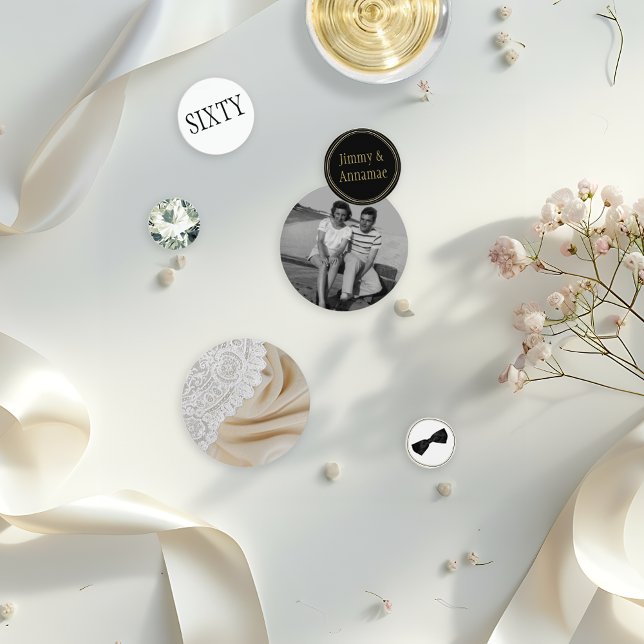 Diamond Wedding Anniversary Party Konfetti (Von Creator hochgeladen)