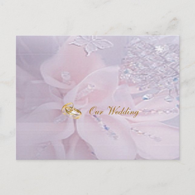 Diamond Wedding Einladung Postcard (Vorderseite)