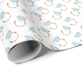 Diamond Wedding Rings Geschenkpapier