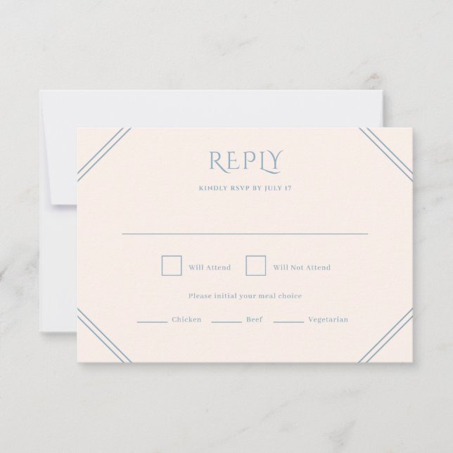 Diamond Wedding RSVP Card Karte (Vorderseite)