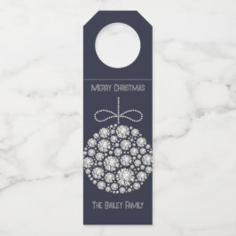 Diamond Weihnachtsschmuck Flasche Hanger Tags Flaschenanhänger