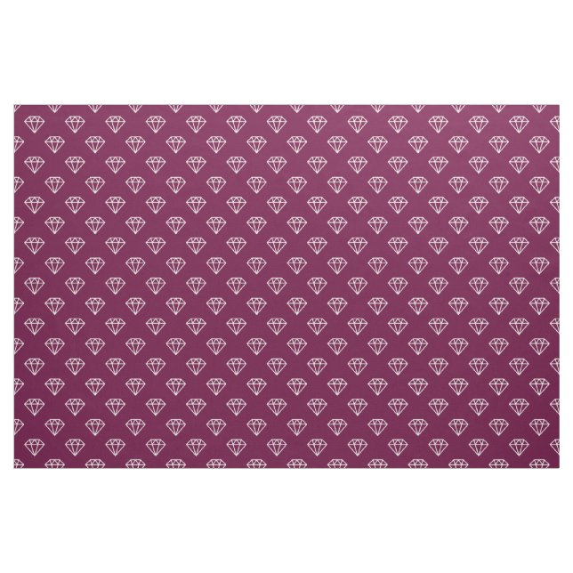 Diamond - White on Deep Crimson 660036 Stoff (Yard (91,4 cm))
