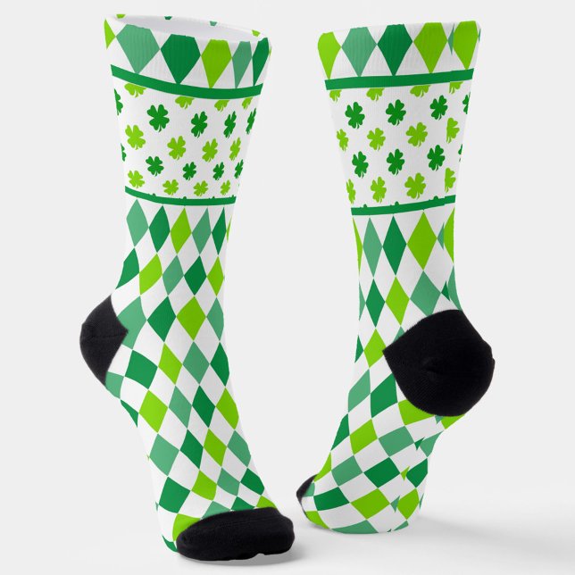 Diamonds And Shamrocks All-Over-Print Socks Socken (Von Creator hochgeladen)