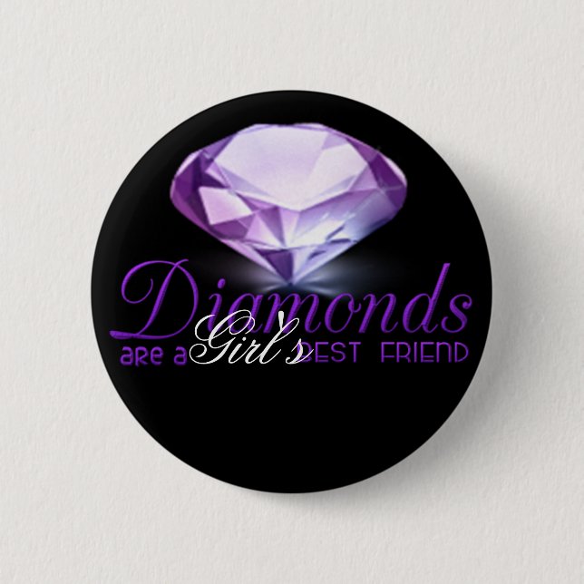 Diamonds beste Freundin Button (Vorderseite)