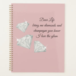Diamonds & Champagne Quote – Dear Life Edition Planer