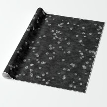 Diamonds Confetti Schwarz-weiß Velvet Elegant