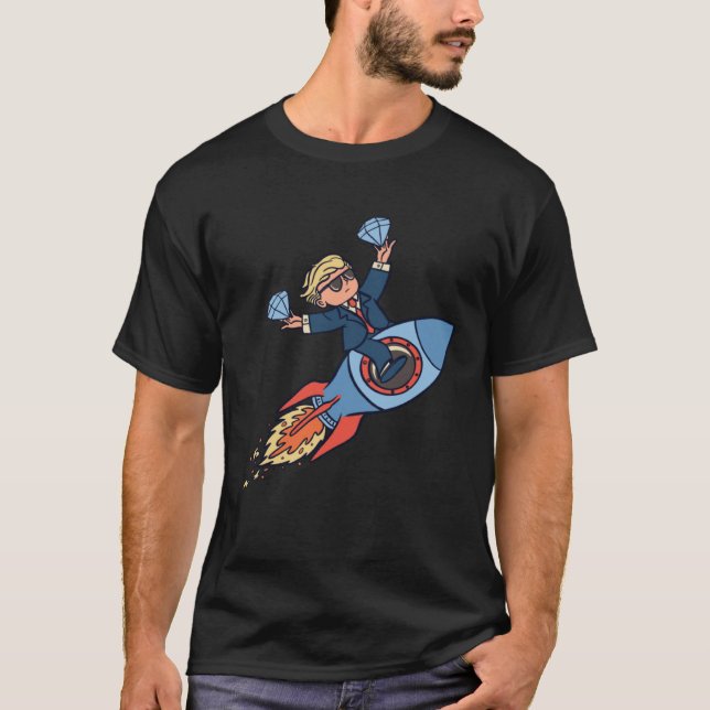 Diamonds flying space shuttle T-Shirt (Vorderseite)