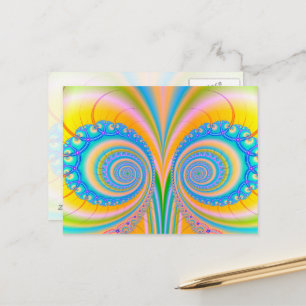 Diamonds Fraktal von Shirley Taylor Postkarte