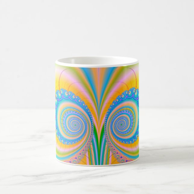 Diamonds Fraktal von Shirley Taylor Tasse (Mittel)