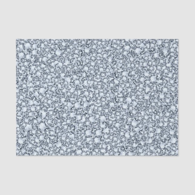 Diamonds Glitzer Pattern Seidenpapier (Vorderseite)