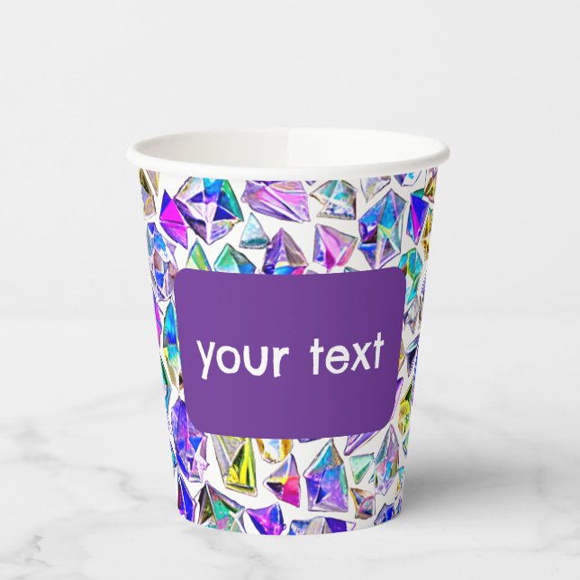 Diamonds in watercolor  pappbecher (Links)