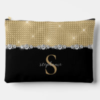 Diamonds Monogram Gold Black Luxury Anspruchsvoll