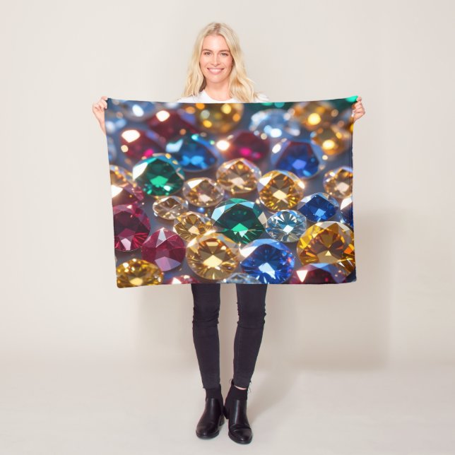 Diamonds Of Many Colors Fleecedecke (Beispiel)