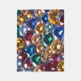 Diamonds Of Many Colors Fleecedecke