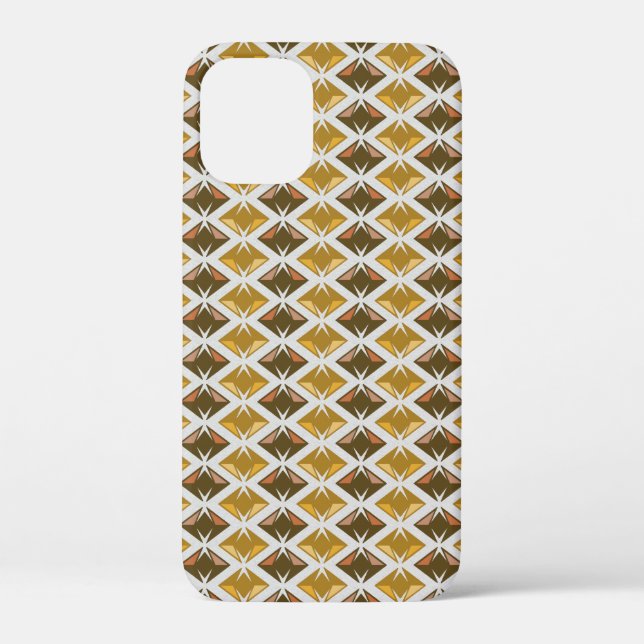 Diamonds Pattern Geometric Golden Gemis Case-Mate iPhone Hülle (Rückseite)