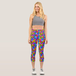 Diamonds Pop Fashion Capris Leggings