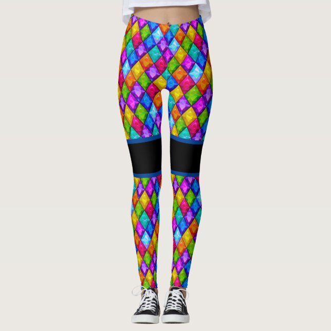 Diamonds Pop Fashion Leggings (Vorderseite)
