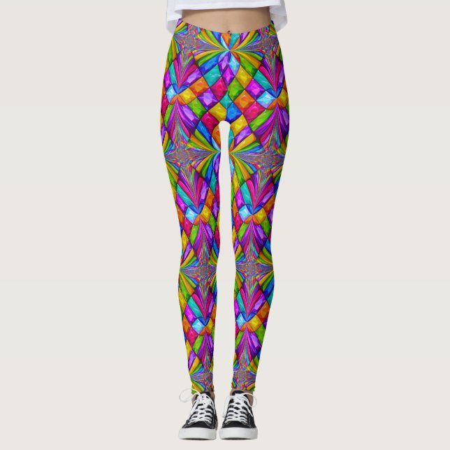 Diamonds Pop Fashion Leggings (Vorderseite)