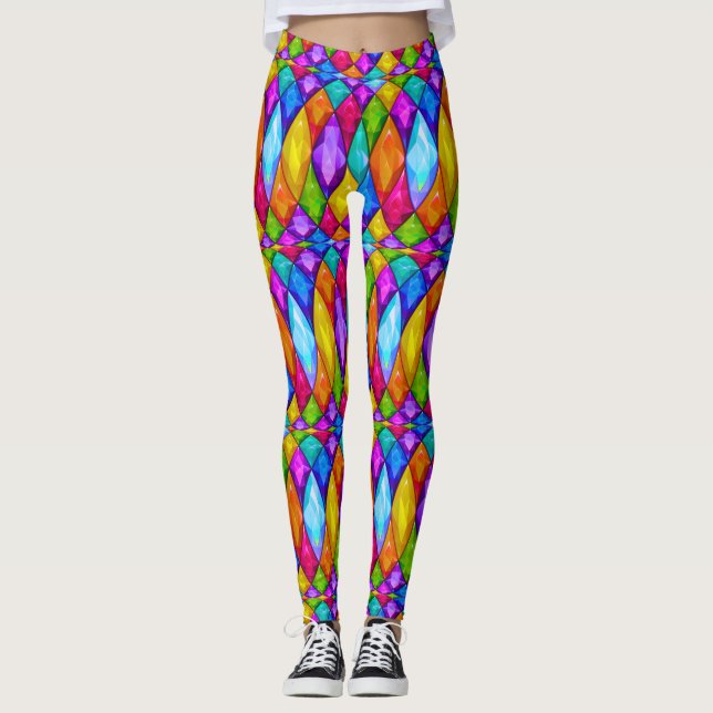 Diamonds Pop Fashion Leggings (Vorderseite)