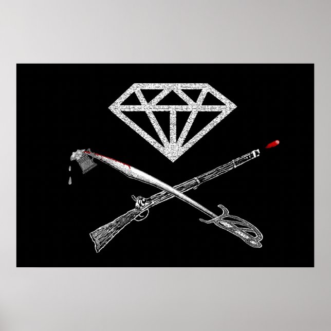 Diamond's Rule Flag Poster (Vorne)