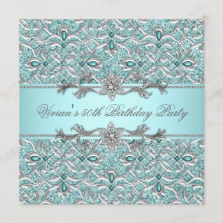 Diamonds Silver Jeder Anlass Party Einladung