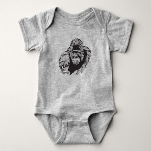 Dian Fossey Gorilla-Kapital Baby Strampler