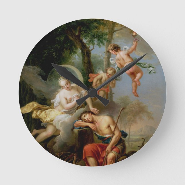 Diana and Endymion Runde Wanduhr (Vorderseite)