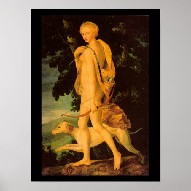 Diana as huntress Fine Art Reproduction Poster (Vorne)