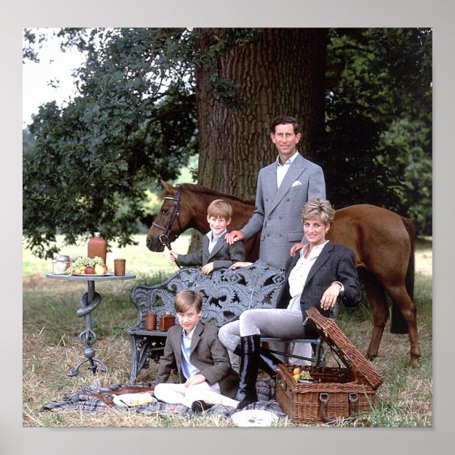 Diana Charles William Harry 1992 Poster (Vorne)