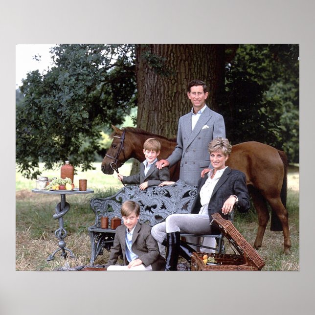 Diana Charles William Harry 1992 Poster (Vorne)