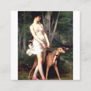 Diana Die Huntress von Gaston Casimir Saint Pierre Quadratische Visitenkarte