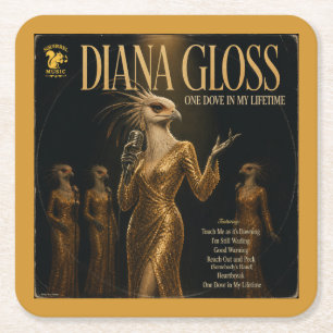 Diana Gloss Album: eine Parodie Rechteckiger Pappuntersetzer