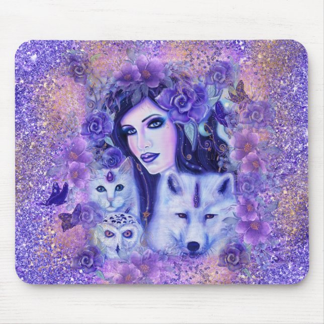 Diana goddess art von Renee Mousepad (Vorne)