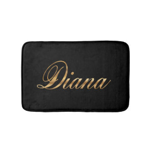 Diana gold Design Lettering Badematte