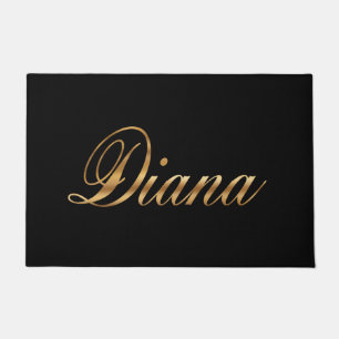 Diana gold Design Lettering Türmatte