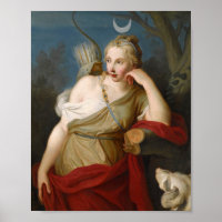 Diana, Göttin der Jagd | Pietro Rotari