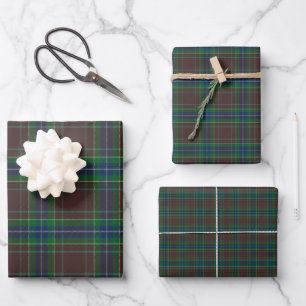 Diana Jagd Mode Prinzessin Tartan Kariert Geschenkpapier Set